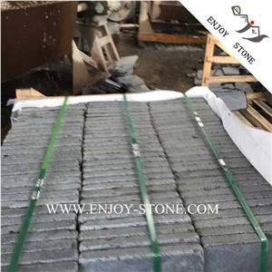 Tumbled G684 Basalt Paver,Black Pearl Basalt Courtyard Paver,G3518,Fuding Black Cobble Stone,Fujian Black,Padang Black,Absolute Black Basalt