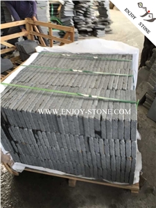 Tumbled G684 Black Pearl Basalt Walking Paver,Black Pearl Basalt Courtyard Paver,G3518,Padang Black,Absolute Black Basalt