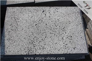 Volcanic Rock Paver,China Lava Stone Paver,Big Holes Volcanic Basalt Paving Tiles,Lava Stone China Basalt Tile for Garden Pavement