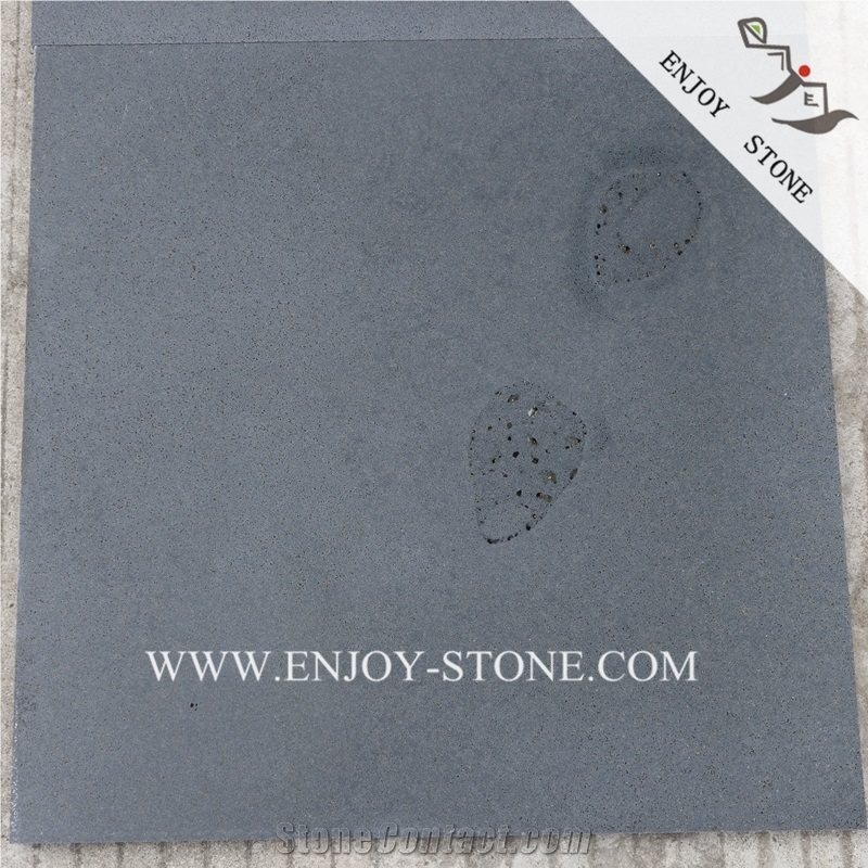 Zhangpu Basalt Flooring with Ant Line,Grey Andesite Paver with Catpaws,Blue Stone with Hole,Andesite Wall Tile,Basalt Pavers