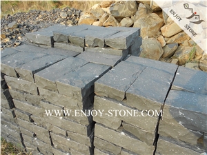 Zhangpu Black Basalt,Chinese Black Basalt Cobble Stone,Natural Split Paving Stone For Garden Stepping Pavements,Garden Decoration,Driveway Paving Stone,Blind Paving Stone