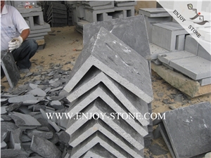 Zhangpu Black Basalt Corner Stone for Wall Cladding,Natural Split/Mushroomed Stone