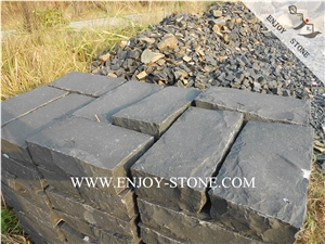 Zhangpu Black Basalt Outdoor Paving Stone,Driveway Paving Cube Stone,Split Finish Patio Pavers