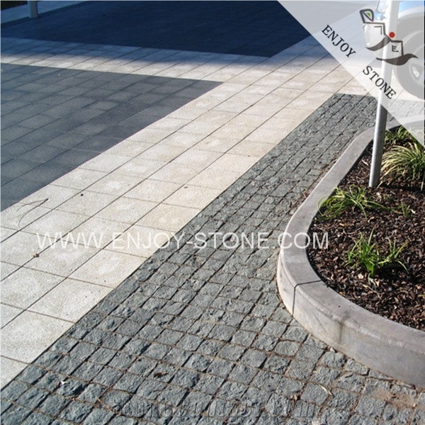 Zhangpu Black Basalt Quarry Owner,Black Basalt Stone,Zp Black Basalt Cobble Stone for Walkway Pavers,Basalt Driveway Paving Stone