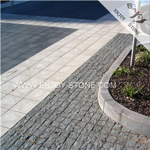 Zhangpu Black Basalt Quarry Owner,Black Basalt Stone,Zp Black Basalt Cobble Stone for Walkway Pavers,Basalt Driveway Paving Stone