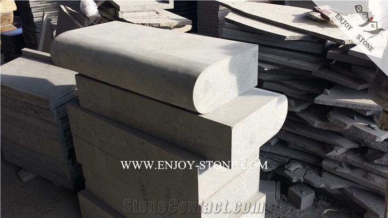 Zhangpu Bluestone Kerbs,Grey Basalto with Honeycombs,All Sides Machine Cut/Sawn Cut Basalto Road Stone,Bluestone Curbstone