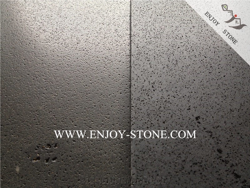 Zhangpu Grey Basalt with Cats Paws,China Grey Bluestone Tiles&Slabs,Leathered/Brushed/Antiqued Andesite Floor Tiles,Bluestone with Honeycombs Lava Stone Wall Tiles