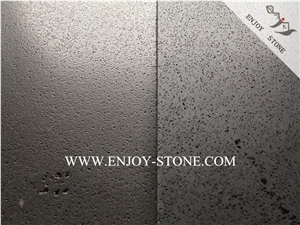 Zhangpu Grey Basalt with Cats Paws,China Grey Bluestone Tiles&Slabs,Leathered/Brushed/Antiqued Andesite Floor Tiles,Bluestone with Honeycombs Lava Stone Wall Tiles