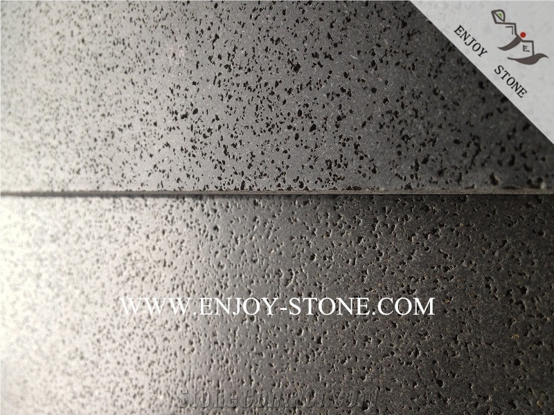 Zhangpu Grey Basalt with Cats Paws,China Grey Bluestone Tiles&Slabs,Leathered/Brushed/Antiqued Andesite Floor Tiles,Bluestone with Honeycombs Lava Stone Wall Tiles