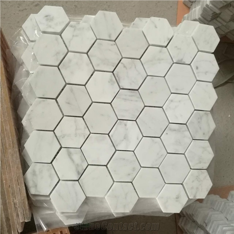 Ariston White Marble Mosaic, Jazz White Marble Mosaic, Carrara White Marble Mosaic, White Mosaic
