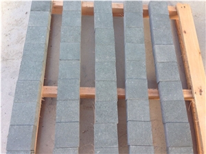 Green Granite, Granite Cobble Stone, Cube Stone, Flooring Tiles, Paverstone