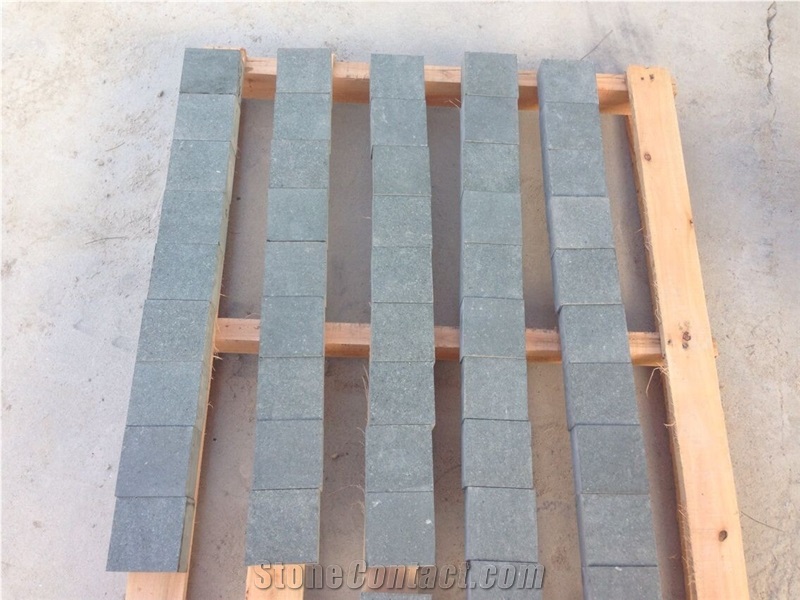 Green Granite, Granite Cobble Stone, Cube Stone, Flooring Tiles, Paverstone