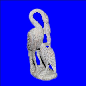 Marble Swan Statue