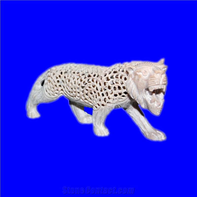 Marble Tiger Statue