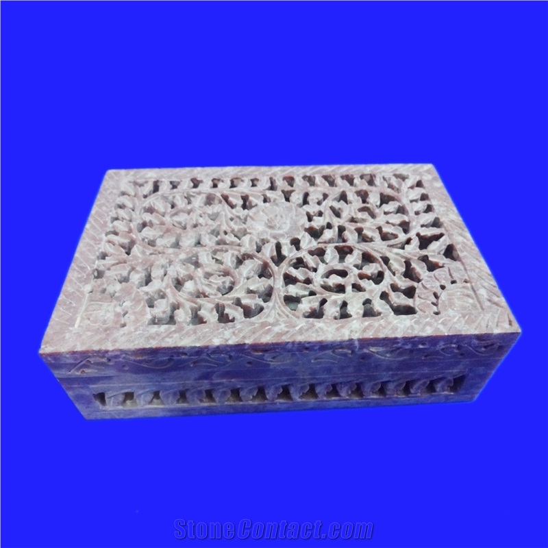 Soapstone Carved Boxes