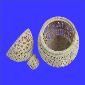 Soapstone Pot Puri Boxes
