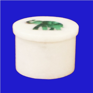White Marble Inlay Boxes