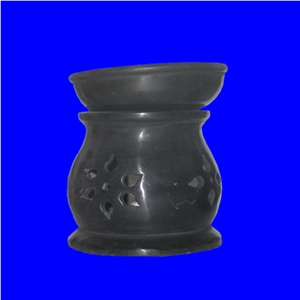 White Marble Stone Aroma Lamps, Black Marble Home Decor