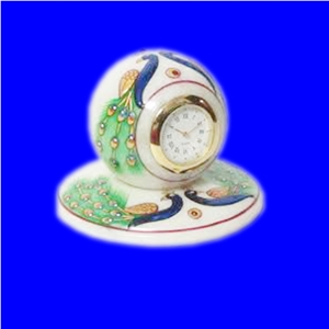 White Marble Stripe Quartz Leather Vintage Wrist Watch