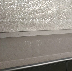 D4030 Clamshell Quartz Stone Polished Solid Surface Slab for Worktops and Bench Tops 2cm Thick with Scratch Resistant and Stain Resistant