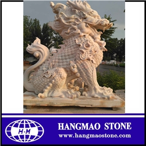 Beige Marble Sculpture & Statue, Animal Sculptures, Garden Sculptures