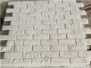 Cement Material Lightweight White Artificial Stone Tile