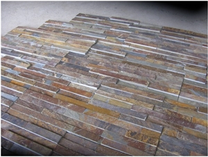 China Cheap Rusty Slate Culture Stone Wall Cladding