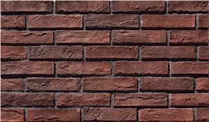 Dark Grey Artificial Stone Veneer Cement Brick Stacked Stone