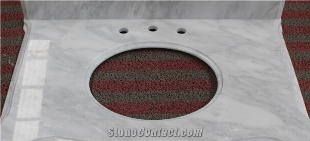 High Quality White Marble Vanity Top