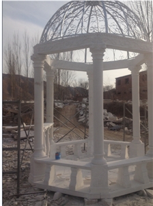 Hot Sale Cheap Natural White Marble Stone Gazebo