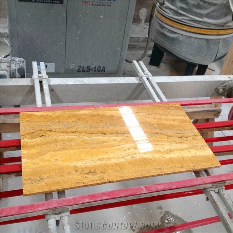 Yellow Color Travertine Persian Gold Traverino Tile