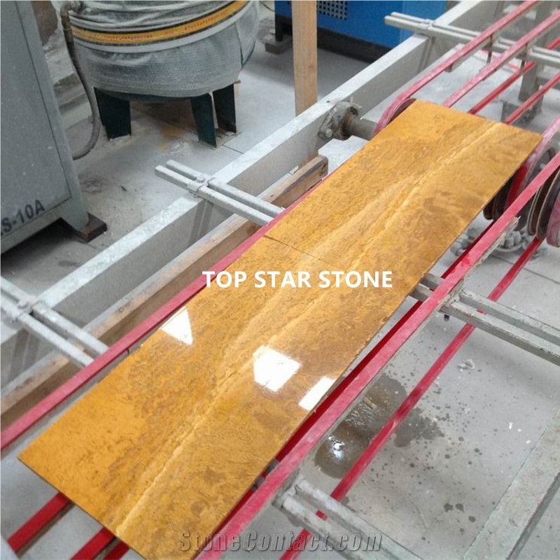 Yellow Color Travertine Persian Gold Traverino Tile
