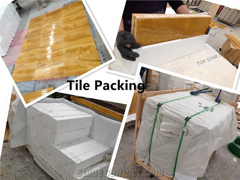Yellow Color Travertine Persian Gold Traverino Tile