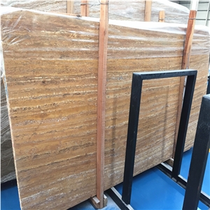 Yellow Travertine, Orange Travertine, Golden Travertine Tiles & Slab