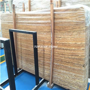 Yellow Travertine, Orange Travertine, Golden Travertine Tiles & Slab