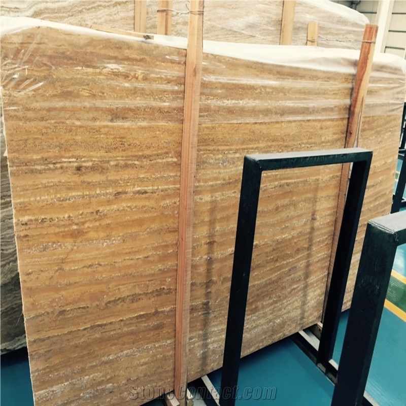 Yellow Travertine, Orange Travertine, Golden Travertine Tiles & Slab