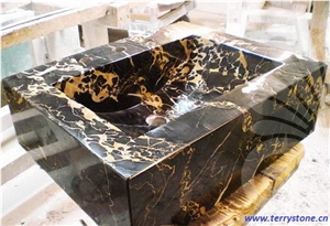 Black and Gold Marble Slabs & Tiles, Pakistan Black Portoro Marble,Pakistan Nero Portoro Marble Slabs