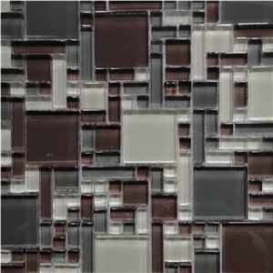 China Manmade Black Glass and White Glass Mosaic Pattern Tiles for Promotion Sell , for International Commercial Project Bathroom Decoration China Manmade Black Glass and White Glass Mosaic Pattern Tiles for Promotion Sell , for International Commercial Project Bathroom Decoration