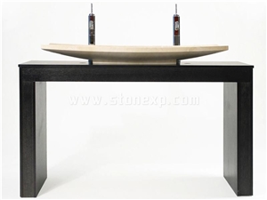 Grey Marble Stone Sink & Basin, Round Oval Shape Bowls for Bathroom, Inside or Outside, High Quality Natural Stone Basin
