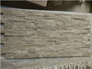 Beige Travertine , Yellow Colors ,Coffee Travertine , White Travetine Three Colors Cultured Stone Wallstone Ledge Stone