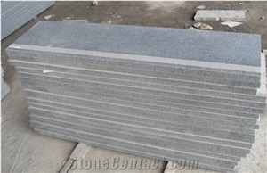 China G664 Pink, Brown Granite, Porrino/Luoyuan Red Cheap Granite in Stair Steps with Anti Slip, Bullnose Round Long Edge, Treads and Risers