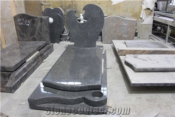 Dark Green Granite/Porphyry, Tombstone & Monument, Gravestone & Headstone,China Dark Green,Grey Porphyry