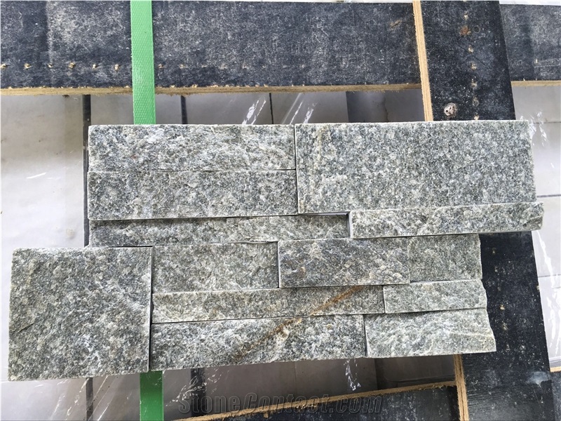 Green Quartzite Cultured Stone, Decorative Green Stone Veneer,Quartzite Green Wall Stone Ledge Stone, Green Shinning Cheap Stone Veneer