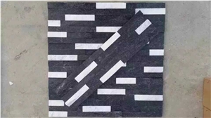 Mixcolor Cultured Stone,Golden White Quartzite Wall Decor,Feature Wall,Wall Cladding,Thin Stone Veneer
