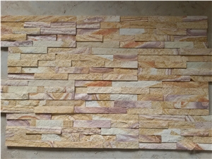 Multicolour Sandstone,Wall Cladding,Wall Decor,Ledge Stone,Chinese Cultured Stone