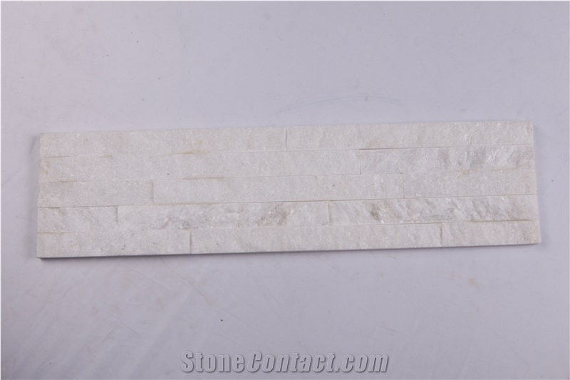 Pure White Quartzite,Cultured Stone,Feature Wall,Ledge Stone,Wall Cladding