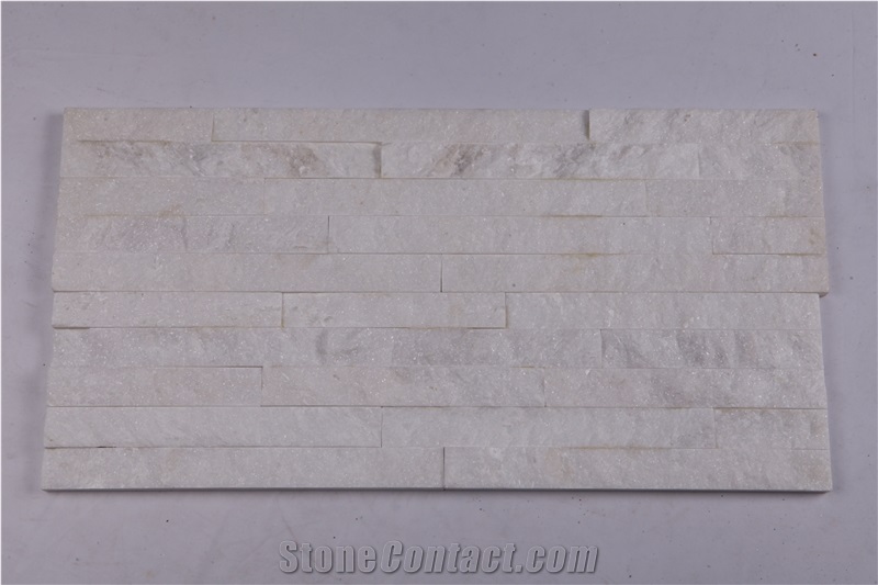 Pure White Quartzite,Cultured Stone,Feature Wall,Ledge Stone,Wall Cladding