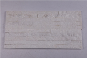Pure White Quartzite,Cultured Stone,Feature Wall,Ledge Stone,Wall Cladding