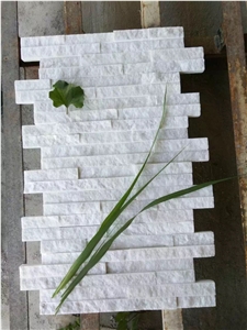 Pure White Quartzite,Cultured Stone,Feature Wall,Ledge Stone,Wall Cladding