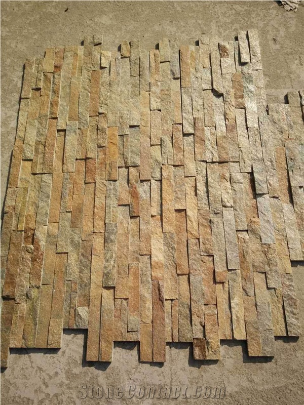 Rusty Quzrtz,Chinese Culture Stone,Wall Decor,Wall Cladding,Ledge Stone, Feature Wall